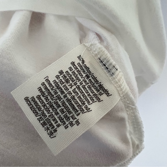 Victorias Secret Pink Large T- Shirt Cotton Love Pink Campus White & Blue - Picture 4 of 10